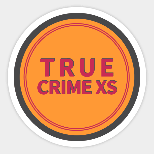 True Crime XS  Emblem Circle Sticker by truecrimexs